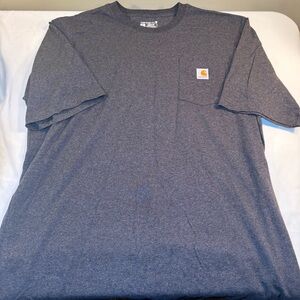 Carhartt Men’s XL Tall Carbon Gray Loose Fit Heavy Weight Short Sleeve Shirt